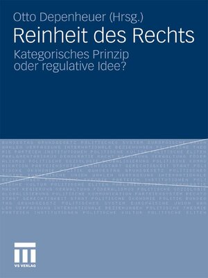 cover image of Reinheit des Rechts